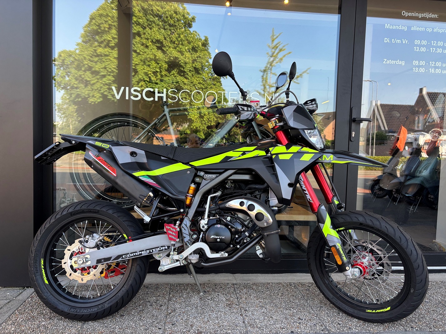 Fantic XM 50 Zwart Fluor geel Competition